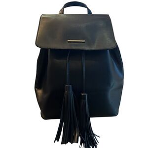 Mango Faux Leather Backpack